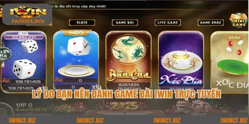 Lý do bạn nên đánh game bài iWin trực tuyến